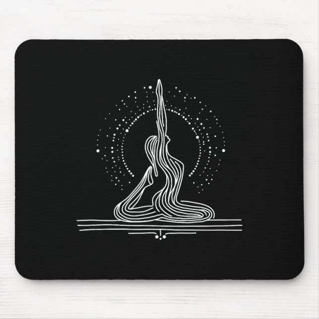 Yoga Flow One-line Art  Mouse Mat (Front)