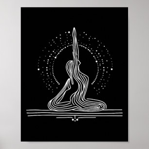 Yoga Flow One-line Art Poster