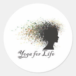 Yoga For Life Classic Round Sticker