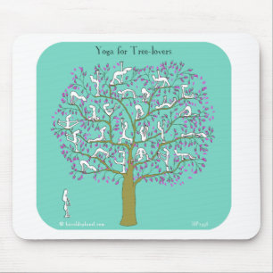 yoga for tree lovers mouse mat