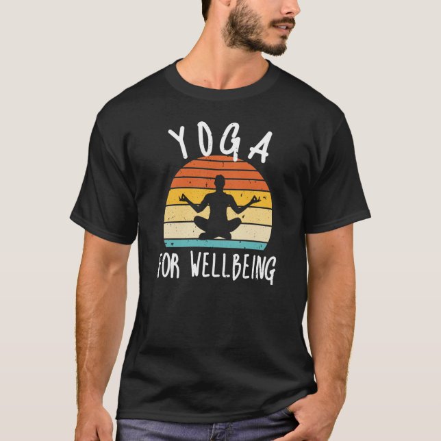 Yoga For Wellbeing Vintage T-Shirt (Front)