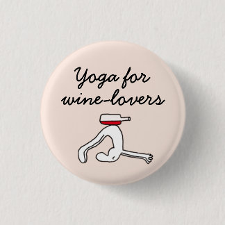 Yoga for Winelovers Pink Badge