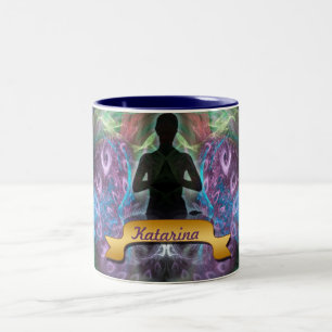 Yoga Fractal Magic Spiritual Art Mug