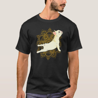 Yoga Frenchie Bulldog Bhujangasana Mandala T-Shirt