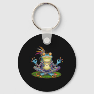 Yoga Frog – Calm And Lanced Key Ring