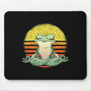 Yoga Frog Meditation Sport Mouse Mat