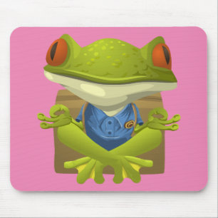 Yoga Frog Mouse Mat