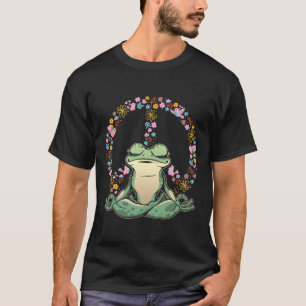 Yoga Frog Namaste Meditation Yoga Pose Frog Lover T-Shirt