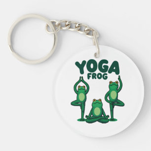 Yoga Frogs Key Ring