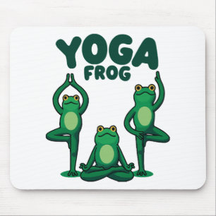 Yoga Frogs Mouse Mat