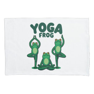 Yoga Frogs Pillowcase