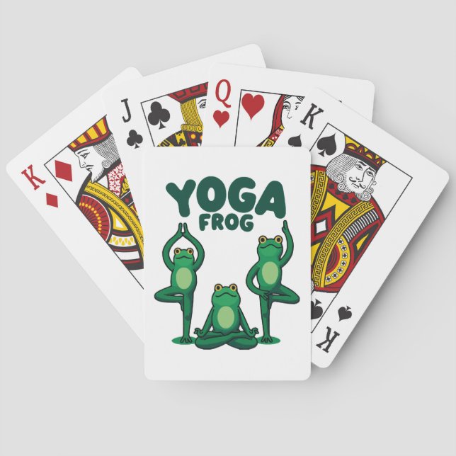 Yoga Frogs Playing Cards (Back)