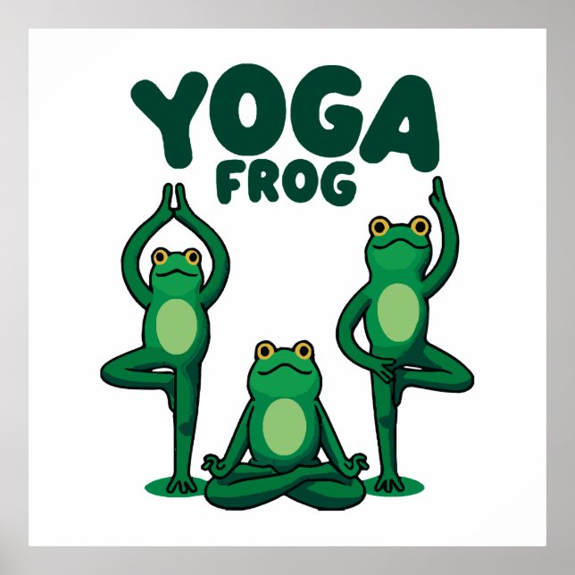 Yoga Frogs Poster (Front)