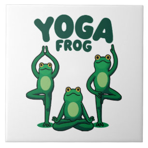 Yoga Frogs Tile