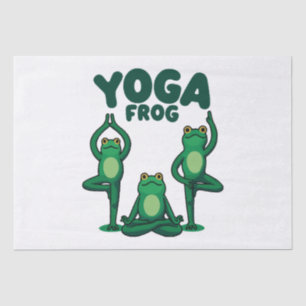 Yoga Frogs Tissue Paper