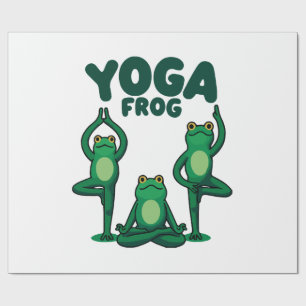 Yoga Frogs Wrapping Paper