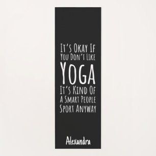 Yoga Gag Gifts Funny Humor Birthday Novelty Yogi Mat