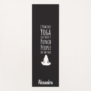 Yoga Gag Gifts Novelty Custom Personalized Funny  Yoga Mat