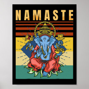 Yoga - Ganesha - Spiritual Meditation - Namaste - Poster