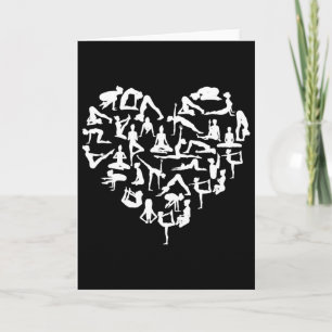Yoga Gansha Namaste Heart Poses Meditation Card
