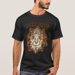 Yoga Gansha Namaste Sanskrit Namaste Meditation T-Shirt