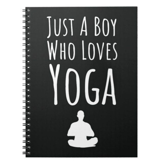 Yoga Gifts For Boys For Kids Baby Boy Yogi Notebook (Front)
