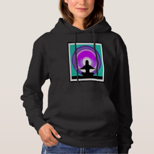 Yoga Girl Female Sun Salutation Meditation Chakra Hoodie