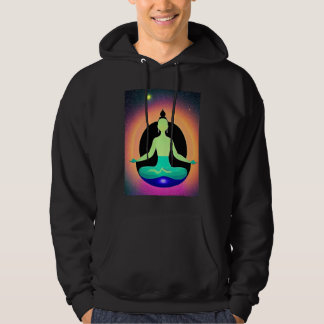 Yoga Girl Female Sun Salutation Meditation Chakra  Hoodie