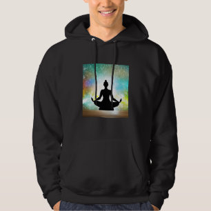 Yoga Girl Female Sun Salutation Meditation Chakra  Hoodie
