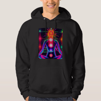Yoga Girl Female Sun Salutation Meditation Chakra  Hoodie