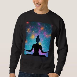 Yoga Girl Female Sun Salutation Meditation Chakra  Sweatshirt