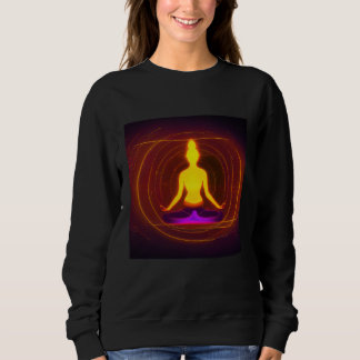 Yoga Girl Female Sun Salutation Meditation Chakra  Sweatshirt