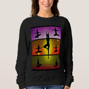 Yoga Girl Female Sun Salutation Meditation Chakra Sweatshirt