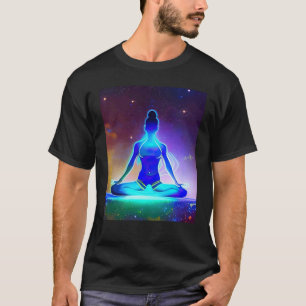 Yoga Girl Female Sun Salutation Meditation Chakra T-Shirt