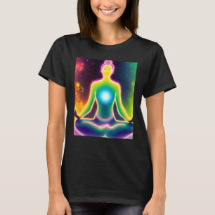 Yoga Girl Female Sun Salutation Meditation Chakra T-Shirt
