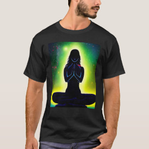 Yoga Girl Female Sun Salutation Meditation Chakra T-Shirt