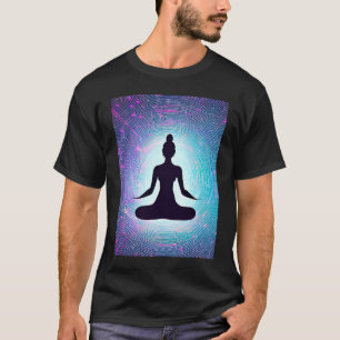 Yoga Girl Female Sun Salutation Meditation Chakra T-Shirt