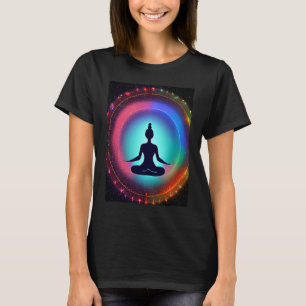 Yoga Girl Female Sun Salutation Meditation Chakra T-Shirt