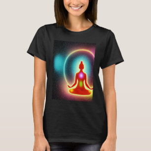 Yoga Girl Female Sun Salutation Meditation Chakra  T-Shirt