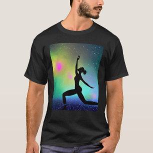 Yoga Girl Female Sun Salutation Meditation Chakra T-Shirt
