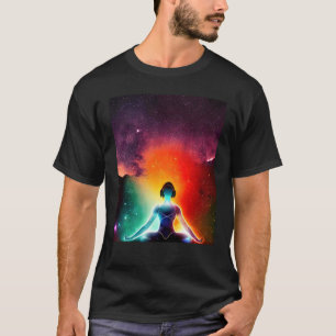 Yoga Girl Female Sun Salutation Meditation Chakra T-Shirt