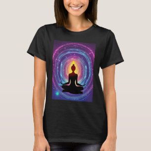 Yoga Girl Female Sun Salutation Meditation Chakra T-Shirt