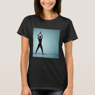 Yoga Girl Female Sun Salutation Meditation Chakra  T-Shirt