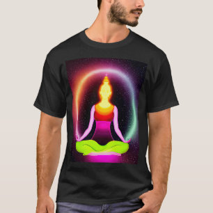 Yoga Girl Female Sun Salutation Meditation Chakra T-Shirt
