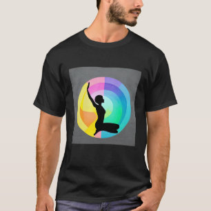 Yoga Girl Female Sun Salutation Meditation Chakra T-Shirt