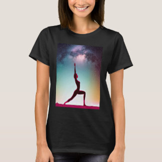 Yoga Girl Female Sun Salutation Meditation Chakra  T-Shirt