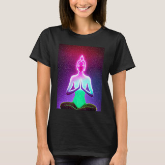 Yoga Girl Female Sun Salutation Meditation Chakra T-Shirt