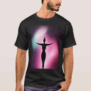 Yoga Girl Female Sun Salutation Meditation Chakra T-Shirt