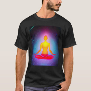 Yoga Girl Female Sun Salutation Meditation Chakra T-Shirt