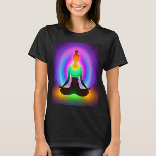 Yoga Girl Female Sun Salutation Meditation Chakra T-Shirt
